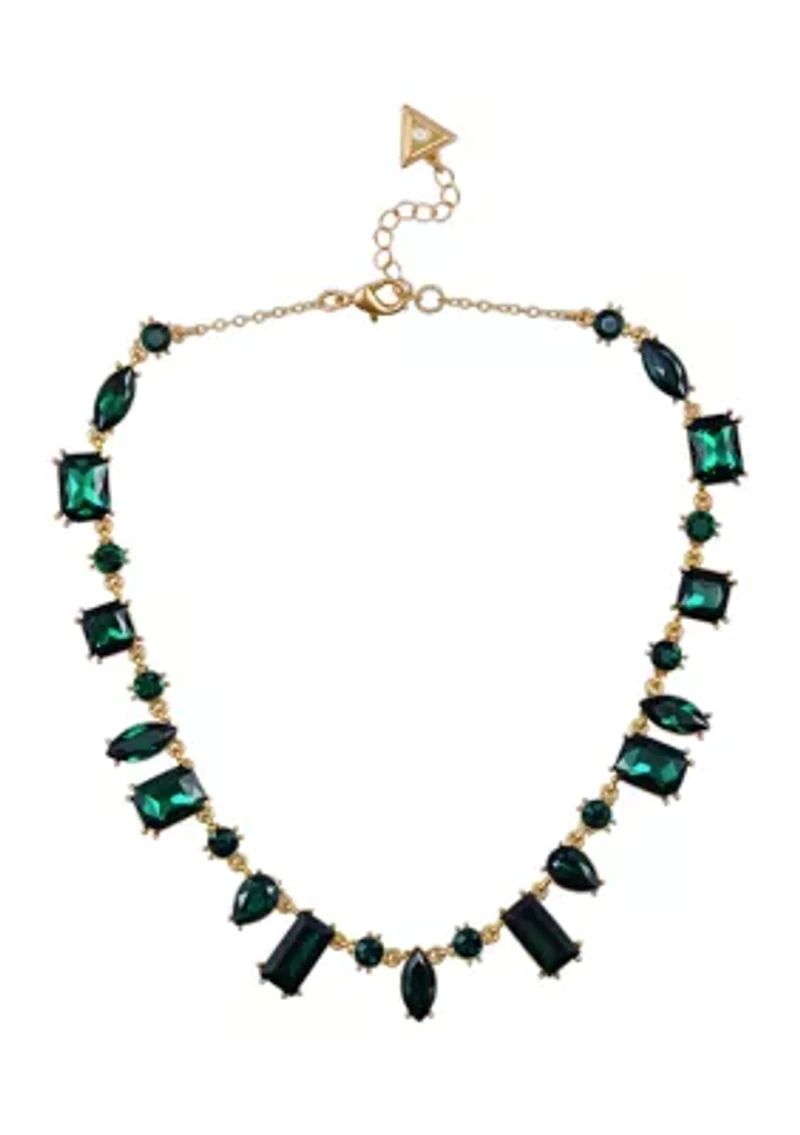 Emerald Crystal Statement Necklace