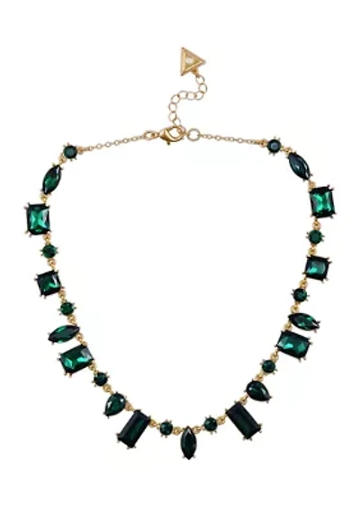 Emerald Crystal Statement Necklace