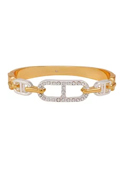 Two Tone Side Hinge Bracelet