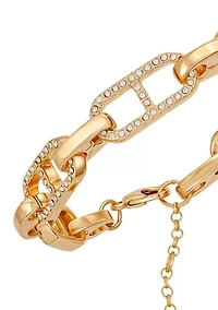 Gold Tone Line Bracelet