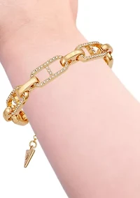 Gold Tone Line Bracelet