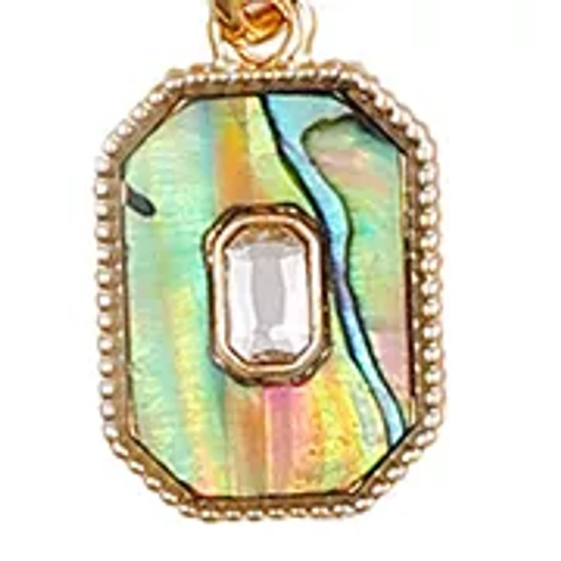 Gold Tone Layered Pendant Necklace