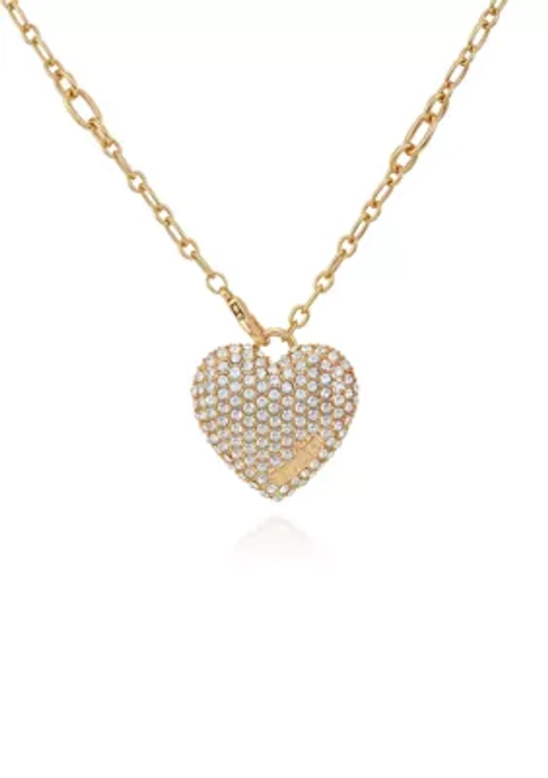 Heart Pendant Wrap Necklace