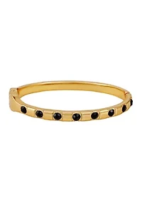 Rhinestone Accented Bangle Bracelet