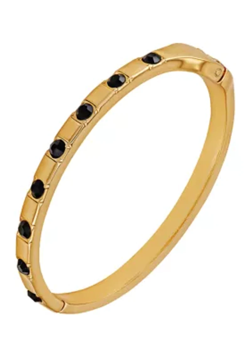 Rhinestone Accented Bangle Bracelet