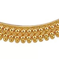 Textured Gold Tone Hoop Earrings
