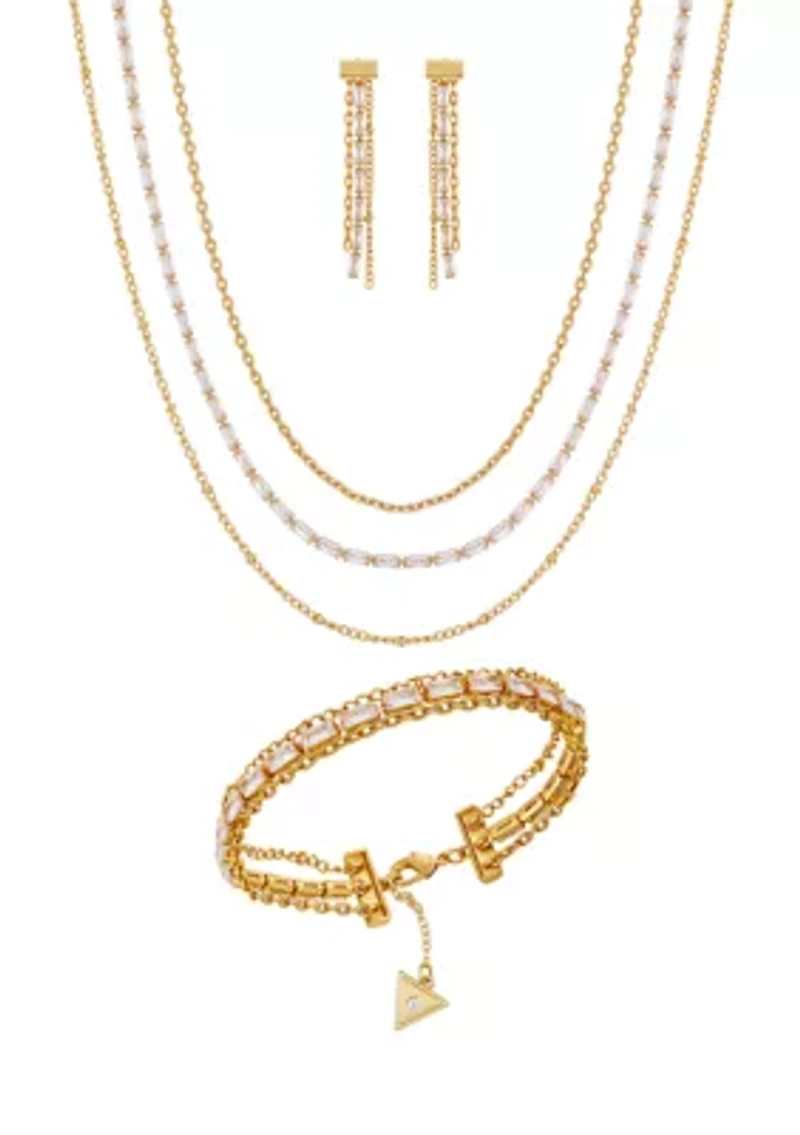 Gold Crystal Multi-Chain Boxed Set 