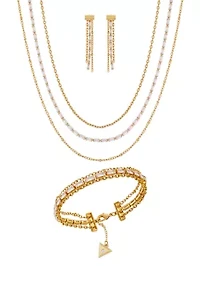 Gold Crystal Multi-Chain Boxed Set 