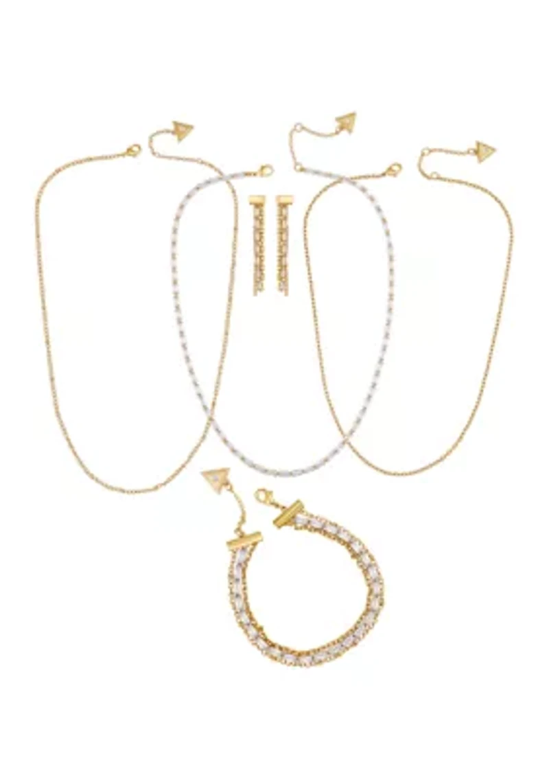 Gold Crystal Multi-Chain Boxed Set 