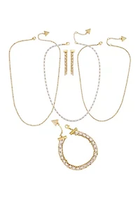 Gold Crystal Multi-Chain Boxed Set 