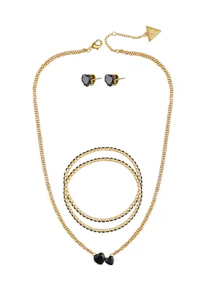 Heart Stone Jewelry Set