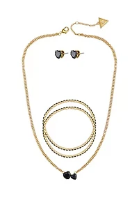 Heart Stone Jewelry Set