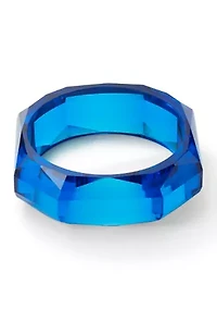 Lucite Geometric Bangle Bracelet
