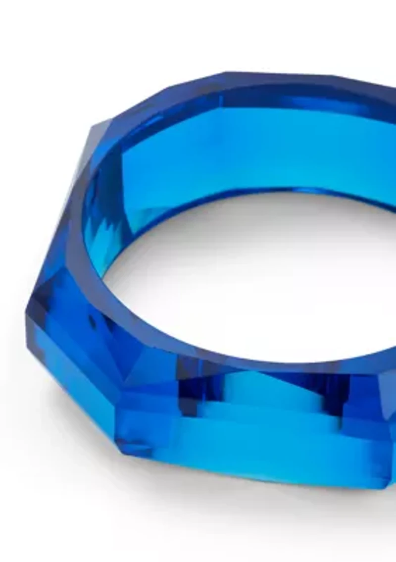 Lucite Geometric Bangle Bracelet