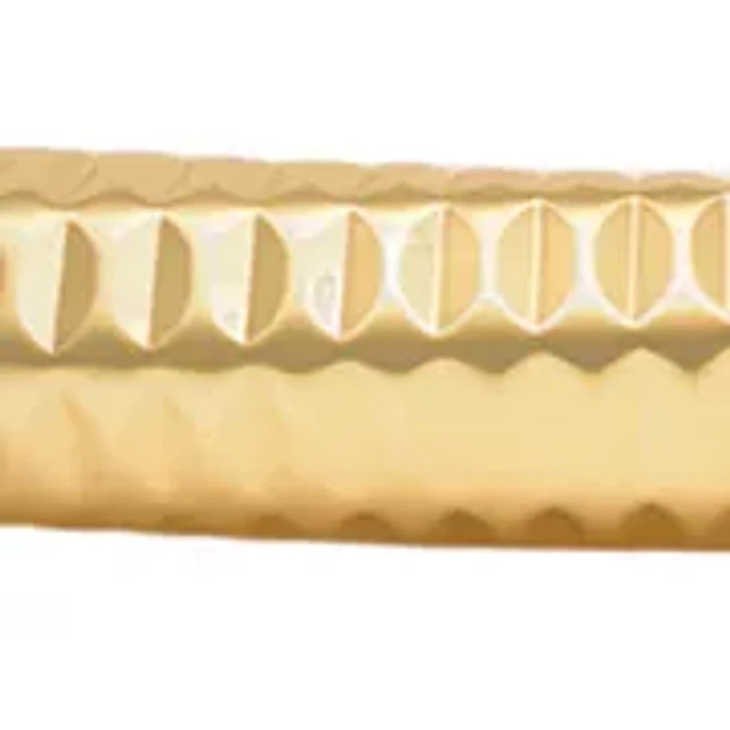 Textured Thin Gold Tone Bangle Bracelet