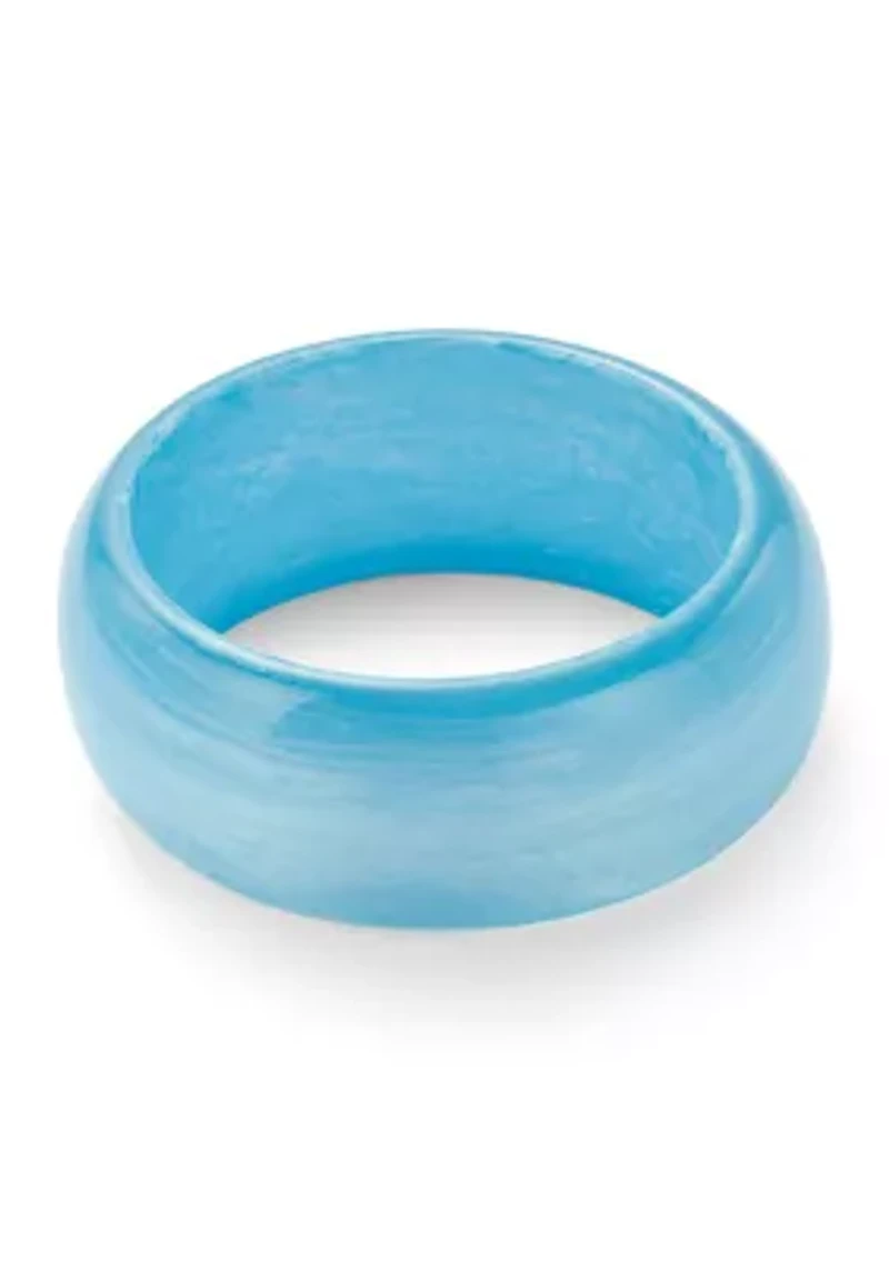 Light Blue Lucite Bangle Bracelet