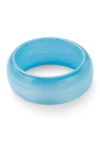 Light Blue Lucite Bangle Bracelet
