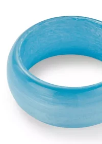 Light Blue Lucite Bangle Bracelet