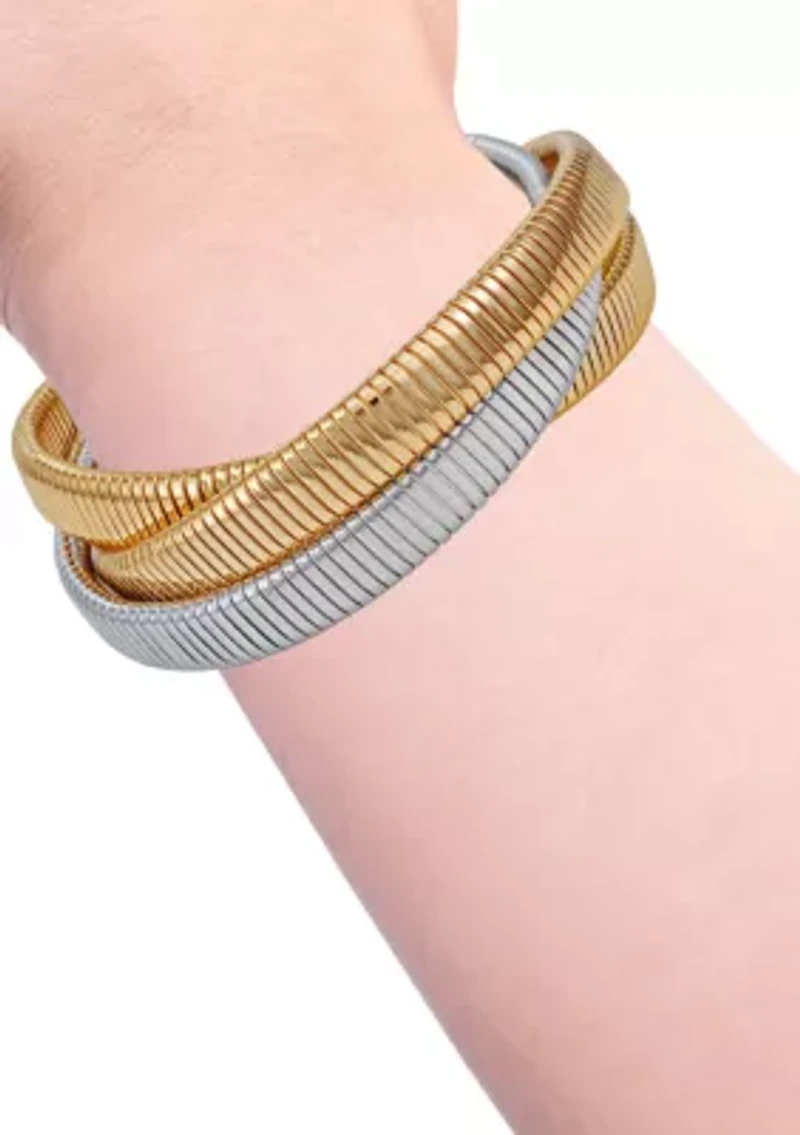 Two-Tone Stretch Bracelet