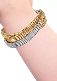Two-Tone Stretch Bracelet