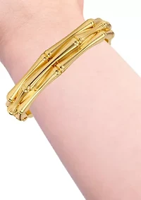 Bamboo Hinge Bangle Bracelet