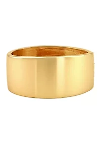 Gold Wide Hinge Bangle Bracelet
