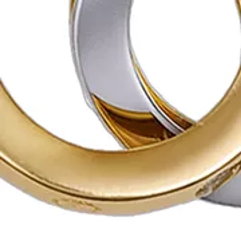 Interlocking Two Tone Ring Necklace