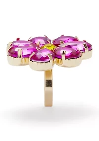 Fuschia Floral Ring