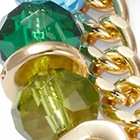Rainbow Beaded Chain Bracelet Set