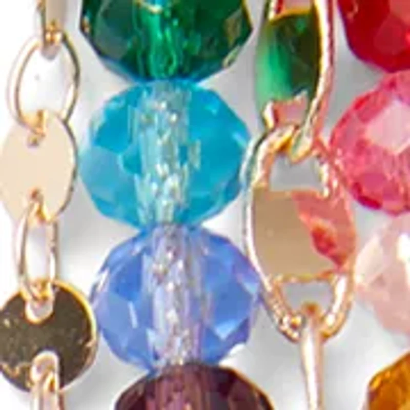 Rainbow Multi Layered Beaded Necklace