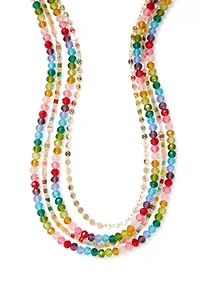  Rainbow Multi Layered Beaded Necklace
