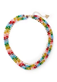  Rainbow Multi Layered Beaded Necklace