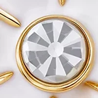 Floral Clip On Linear Earrings