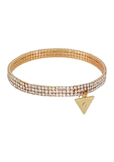 Crystal Pendant Stretch Bracelet