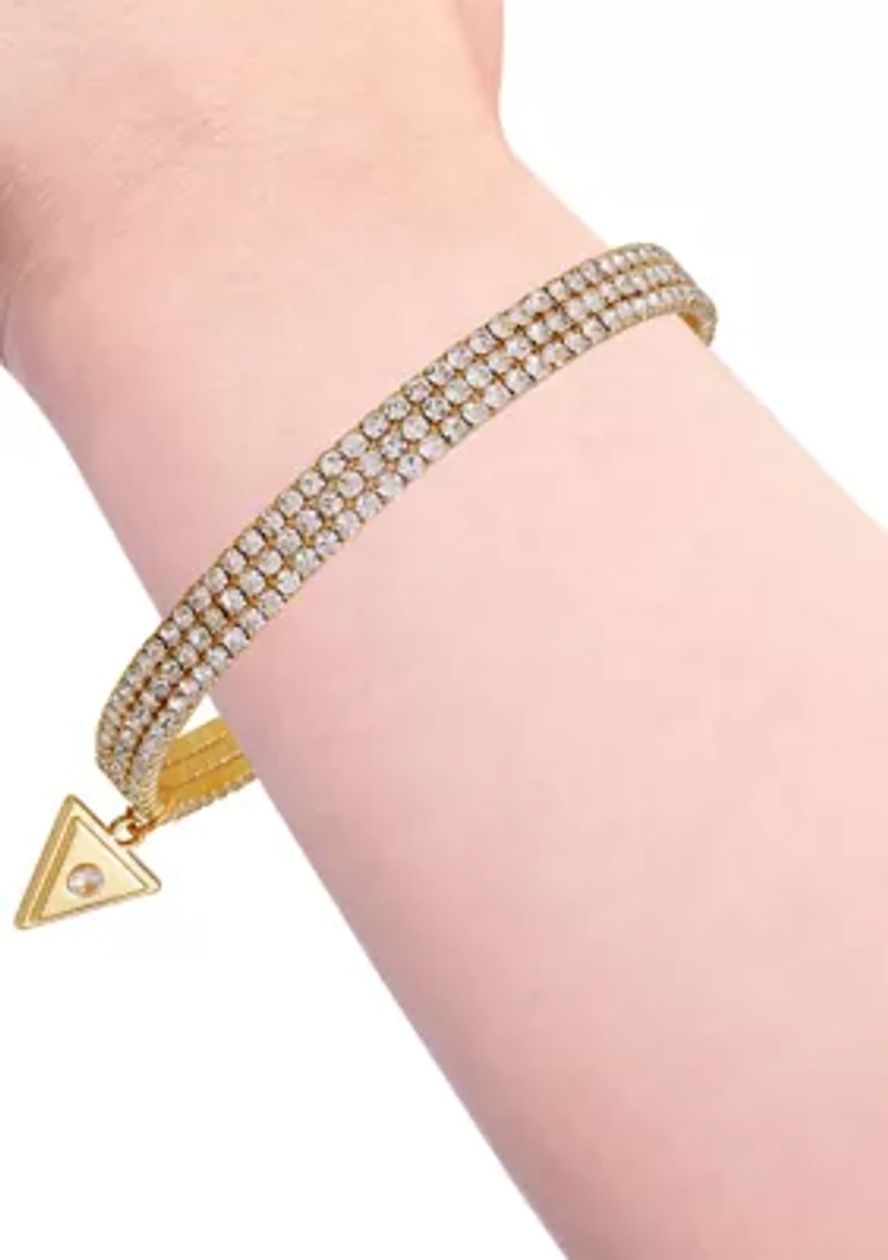 Crystal Pendant Stretch Bracelet