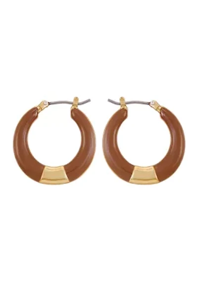 Gold-Tone Hoop Earrings