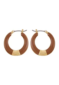 Gold-Tone Hoop Earrings