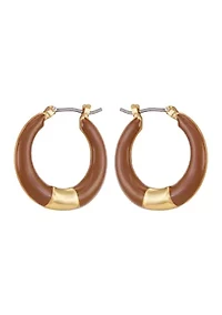 Gold-Tone Hoop Earrings