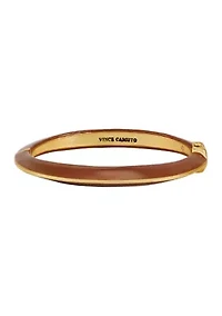 Gold Tone Hinge Cuff Bracelet