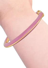 Gold Tone Hinge Cuff Bracelet