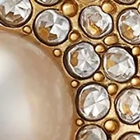 White Flower Clip Earrings