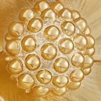 Floral Hoop Earrings 