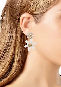 Daisy Pearl Drop Earrings 