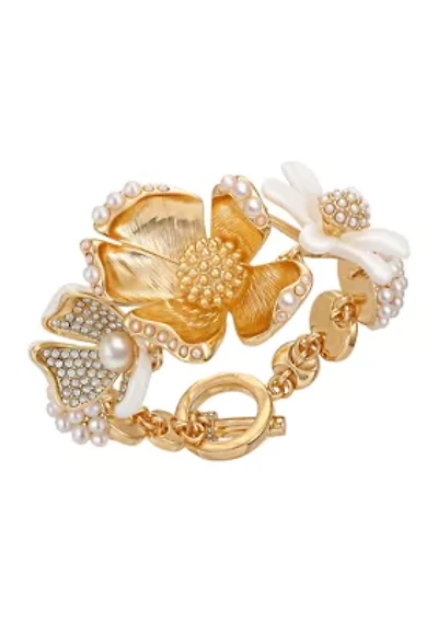 Floral Charm Bracelet