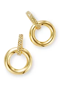 Pavé Small Door Knocker Earrings 