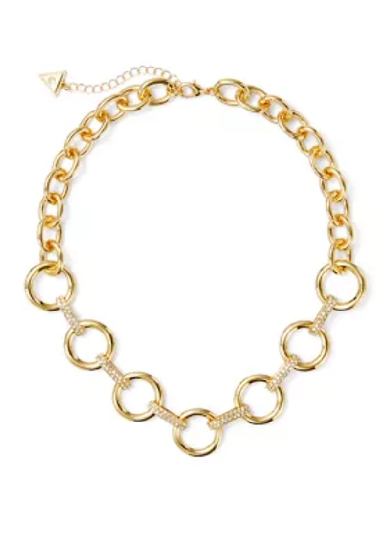 Chain Linked Pavé Frontal Necklace