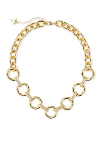 Chain Linked Pavé Frontal Necklace