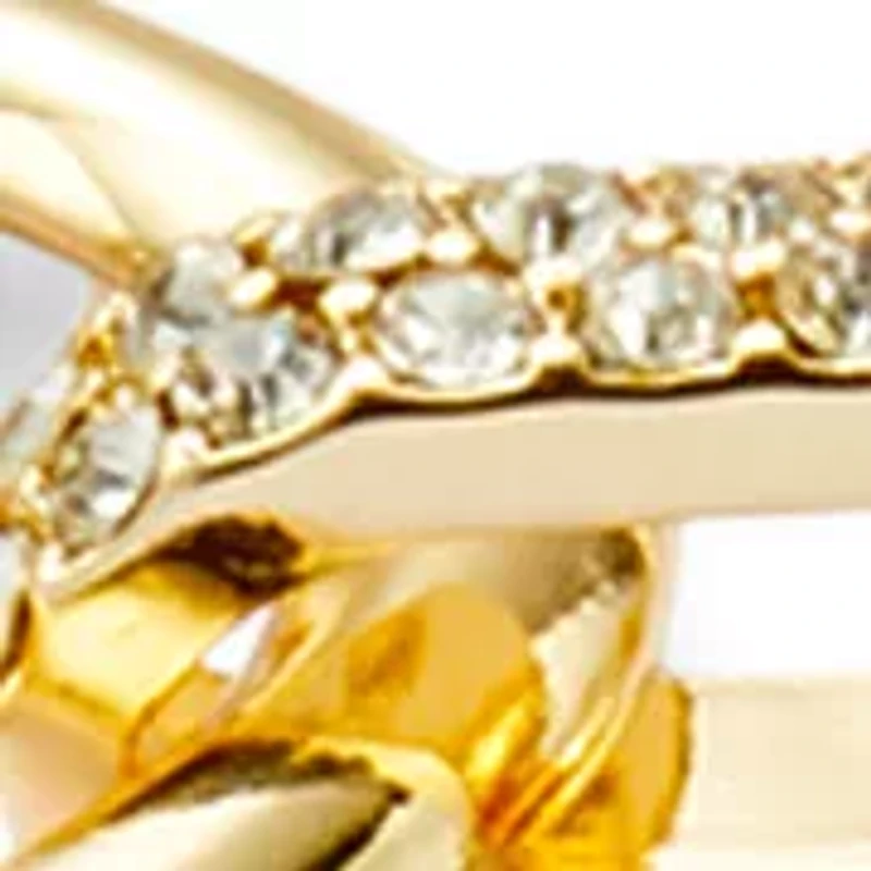 Circle Crystal Linked Bracelet