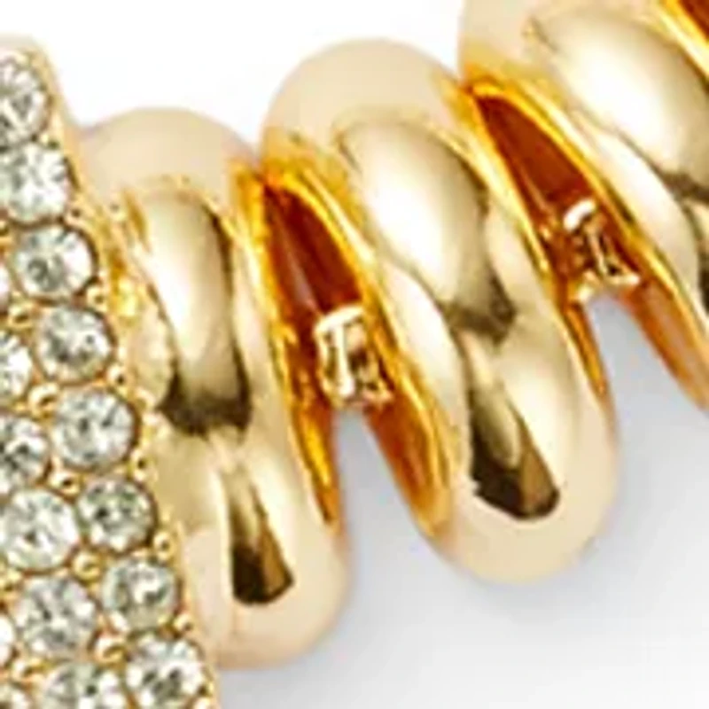 Pavé Lock Linked Necklace