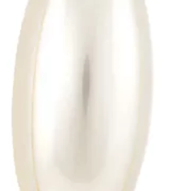  Pearl Gold Hoop Earrings